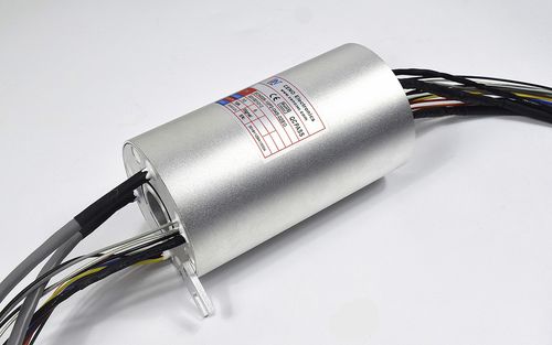 Gigabit-Ethernet-Schleifring - ECN025-10P2-04S-02EG - CENO Electronics technology Co., Ltd - mit Durchgangsbohrung / Industrie / Aluminiumlegierung
