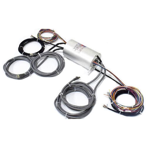 Gigabit-Ethernet-Schleifring - ECN025-10P1-08S-02EG - CENO Electronics technology Co., Ltd - mit Durchgangsbohrung / Industrie / Metall