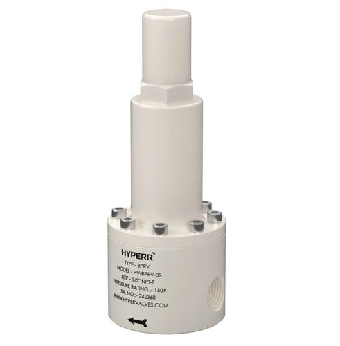 Gegendruckregler für Dampf - HV-BPRV-10 - Hyper Valves - für Wasser / für Gas / Membran