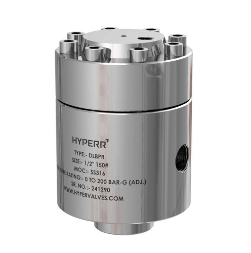 Gegendruckregler für Wasser - HV-DLBPR-02 - Hyper Valves - für erhitzte Gase / Kolben / Dom