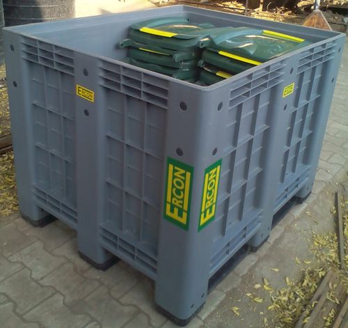 Kunststoff-Palettenbox - ECPSW-1210-915-R - Ergen Plastic Industries - Lager / Transport / für Schüttgut
