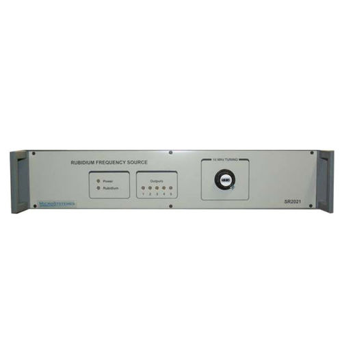 Frequenzquelle mit Rubidium-Oszillator - SR2021-10-ASQ3XLM - TimeLink microsystems - 10 MHz / 5 MHz / 5 Ausgänge