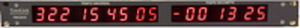 Zeitcodedisplay - TMA2040 - TimeLink microsystems - LED / IRIGB / 19"-Rack