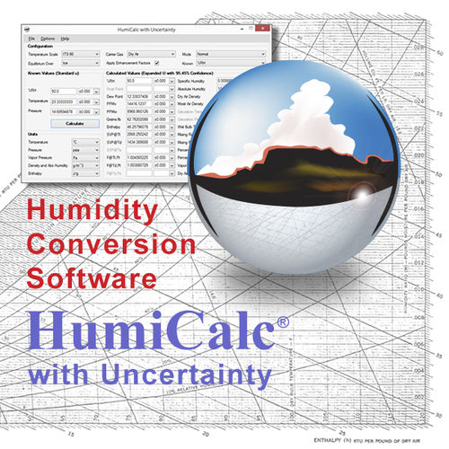 Daten-Konvertierung-Anwendungssoftware - HumiCalc&reg; - Thunder Scientific Croporation - Windows