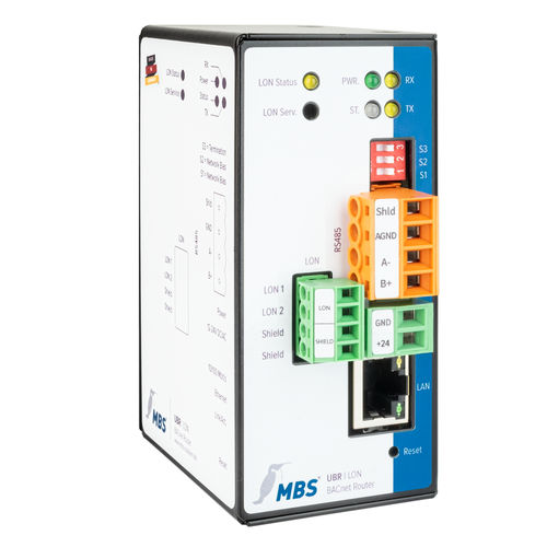 BACnet-Router - UBR | LON - MBS GmbH - für Kommunikation / LAN / RS485
