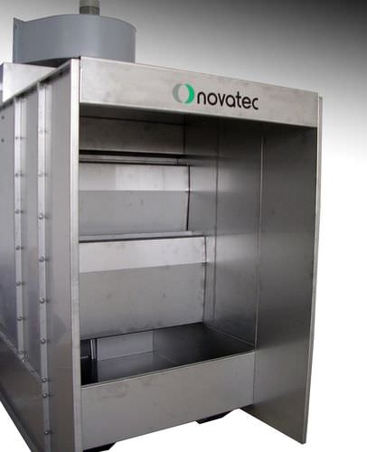 Offene Lackierkabine - CV-2 - NOVATEC srl - Surface Finishing Technology - für Rahmen / mit Wasservorhang