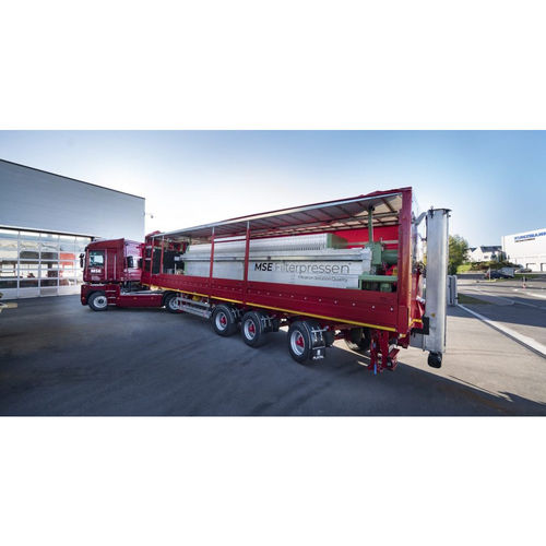Mobile Filterpresse - MO-FP series - MSE Filterpressen GmbH - Seitenholm / Platten / dynamisch
