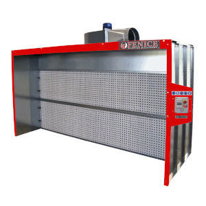 Offene Lackierkabine - PLAIN - Fenice Machinery srl - für Einzelteile / Filterung / modular