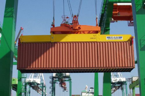 Traverse für Container - RAM 3500 - Peiner - stationär / hydraulisch / teleskopisch