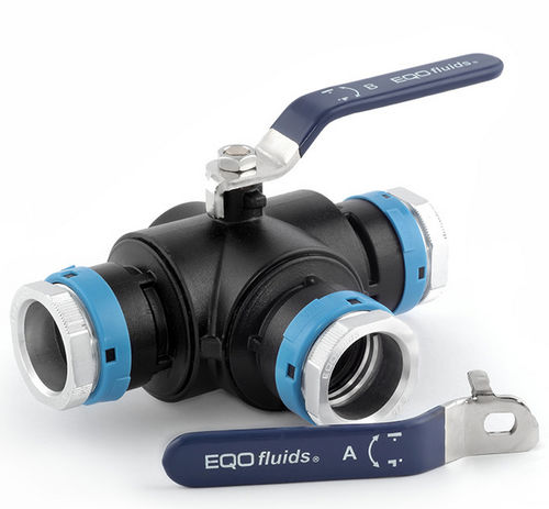 Kugelventil - EQOfluids FR - Hebel / für Luft / Aluminium