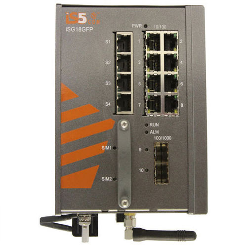 Ethernet-Switch / managed - iSG18GFP - iS5 Communications - 18 Ports / Serie / eingebaut