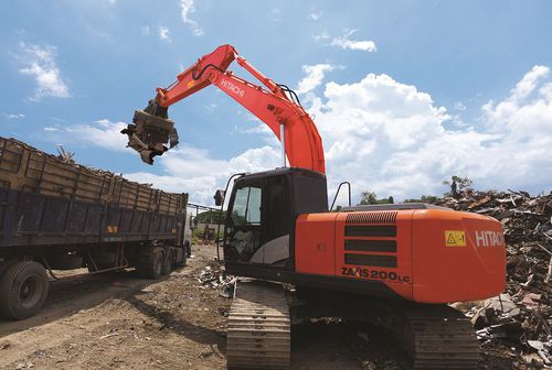 Elektrisch geschalteter Elektro-Lasthebemagnet - ZX series - HITACHI Construction Machinery - für Schrottumschlag / kompakt