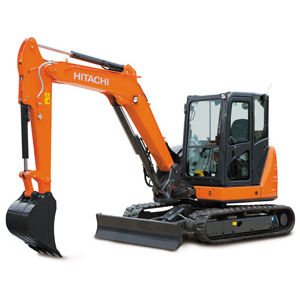 Bagger / mittlere Größe - ZX65USB-5A - HITACHI Construction Machinery - auf Raupen / Tier 4 Interim / für Baustellen