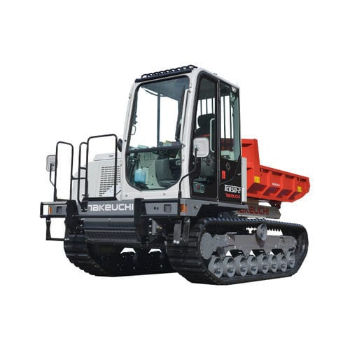 Dumper auf Raupen - TCR50-2 - TAKEUCHI - hydraulisch / mit Heckentladung / breit