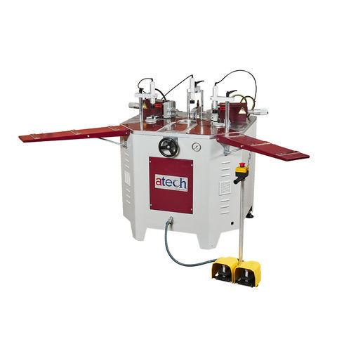 Eckverbindungspresse für Aluminiumprofile - APIS-1 - ATECH MACHINE - automatisch / hydraulisch / pedalbetrieben