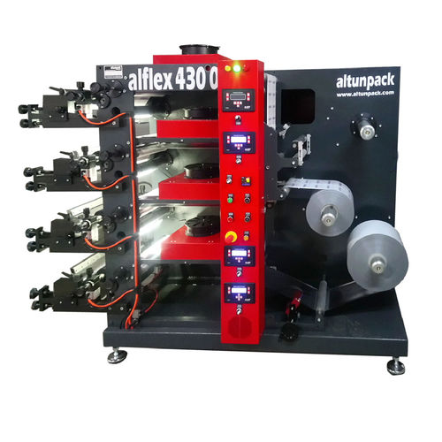 4-Farben-Flexodruckmaschine - alflex 4300 - altunpack makine san tic ltd şti - für Kunststoff-Folien / für Kartons