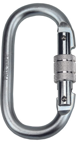 Karabiner mit Verriegelung - 0808002999999 - CERVA GROUP a.s - verzinkter Stahl / oval