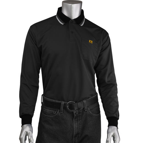 Arbeits-Polohemd - BP801LC-BK series - Pip global - antistatisch / Polyester / Carbon