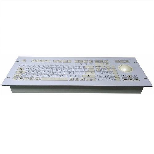 Einbaufähige Tastatur - CK-ME483188-50TB - Clickin Industrial Co., Ltd. - Membran / Trackball / mit Maus