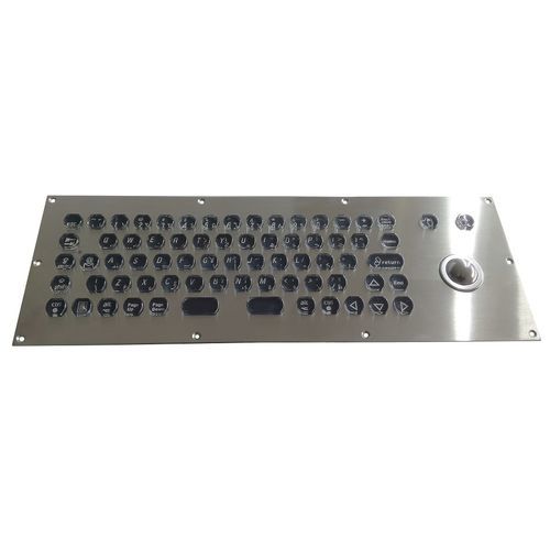 Einbaufähige Tastatur - CK-KB373132-25TBPKBL - Clickin Industrial Co., Ltd. - Mikroschalter / Trackball / mit Maus