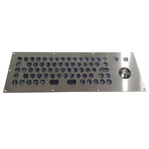 Einbaufähige Tastatur - CK-KB373132-38TBPKBL - Clickin Industrial Co., Ltd. - Mikroschalter / Trackball / mit Maus