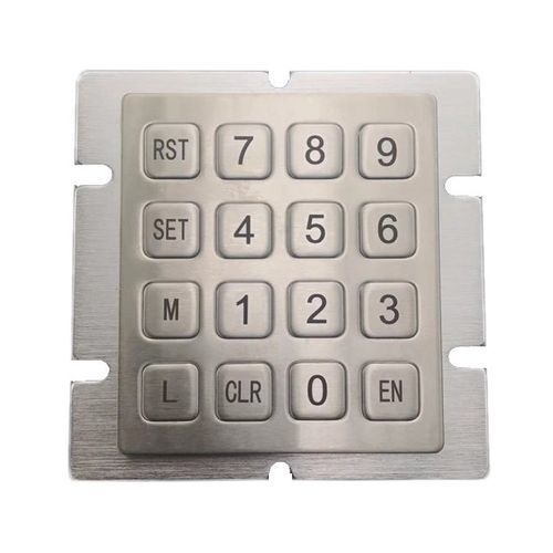 Nummernblock / 16 Tasten - CK-KE9080 - Clickin Industrial Co., Ltd. - einbaufähig / Edelstahl / vandalismussicher