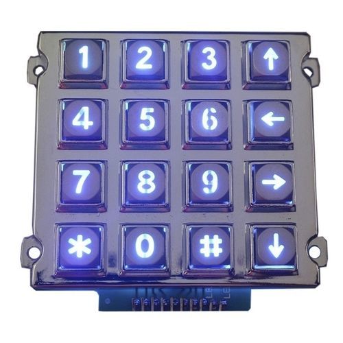 Nummernblock / 16 Tasten - CK-KE7671-BL - Clickin Industrial Co., Ltd. - einbaufähig / Zink / IP65
