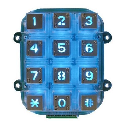 Nummernblock / 12 Tasten - CK-KE7256-BL - Clickin Industrial Co., Ltd. - einbaufähig / Zink / IP65