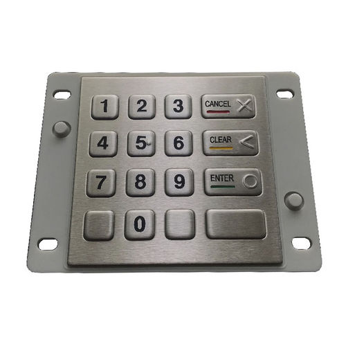 Nummernblock / 16 Tasten - CK-KE100100-BP - Clickin Industrial Co., Ltd. - einbaufähig / Edelstahl / IP66