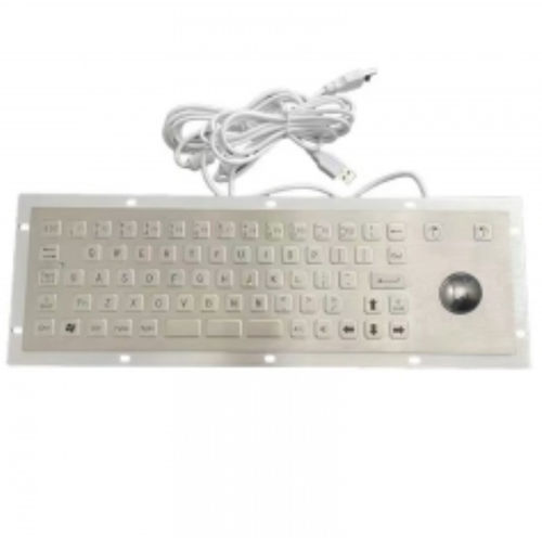 Einbaufähige Tastatur - CK-KB370110-38TB-R01 - Clickin Industrial Co., Ltd. - mit mechanischen Tasten / Trackball / Edelstahl