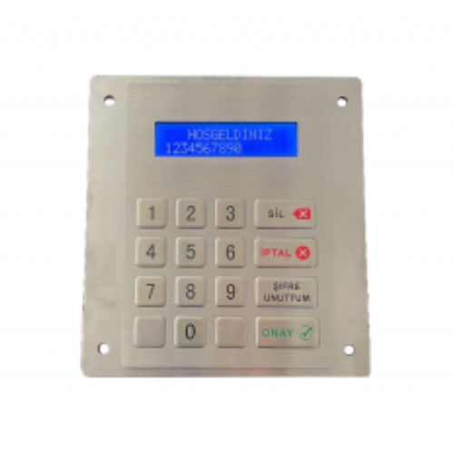 Nummernblock / 16 Tasten - CK-KE140127-LCD - Clickin Industrial Co., Ltd. - einbaufähig / aus Edelstahl 304 / Edelstahl