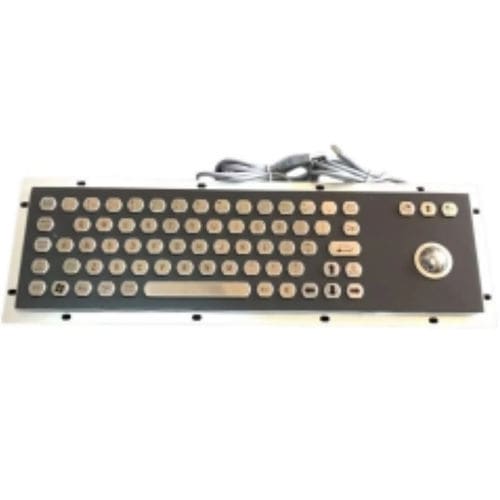 Einbaufähige Tastatur - CK-KB370110-25TBBK - Clickin Industrial Co., Ltd. - Kohlenstoffkontakt / Trackball / mit Maus