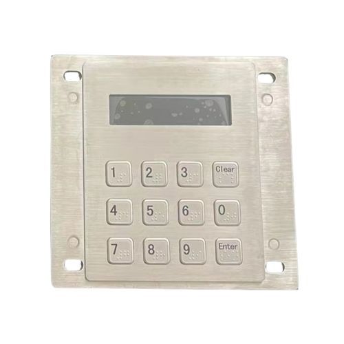 Nummernblock / 12 Tasten - CK-KE11994-LCD -NB - Clickin Industrial Co., Ltd. - einbaufähig / Edelstahl / Silikongummi