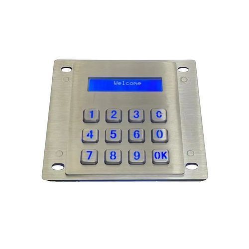 Nummernblock / 12 Tasten - CK-KE11994-LCD - Clickin Industrial Co., Ltd. - einbaufähig / mit mechanischen Tasten / Edelstahl