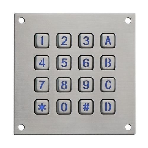 Nummernblock / 16 Tasten - CK-KE113113-BL - Clickin Industrial Co., Ltd. - einbaufähig / Gummi / aus Edelstahl 304