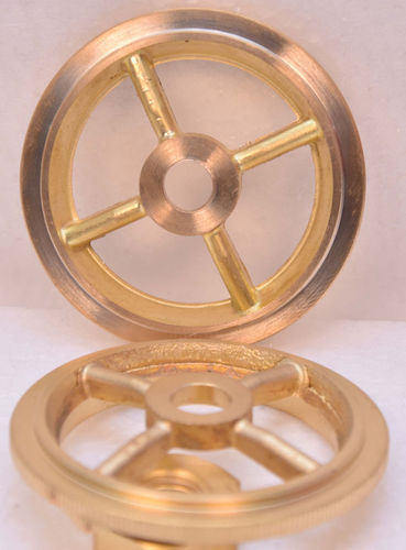 Bedienelement-Handrad - Paani Precision Products LLP - mit Speichen / Messing