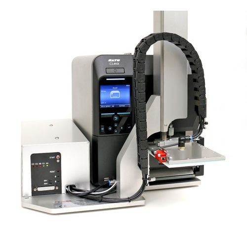 Automatischer Drucker mit Etikettenaufbringer - Legi-Air 2050 - Weber Marking Systems - halbautomatisch / selbstklebend / zur Oberseitenetikettierung