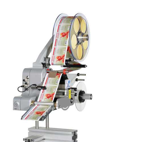 Automatische Etikettiermaschine - Alpha Compact - Weber Marking Systems - für Flaschen / für Verpackung / für Päckchen