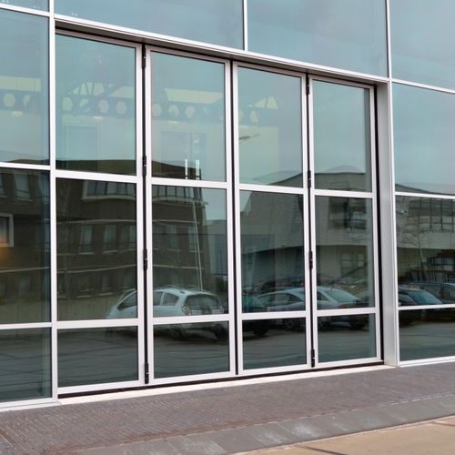 Falttor - THERMO AL603SF - Schneider Torsysteme Gesellschaft m.b.H - Schiebe / Aluminium / Glas