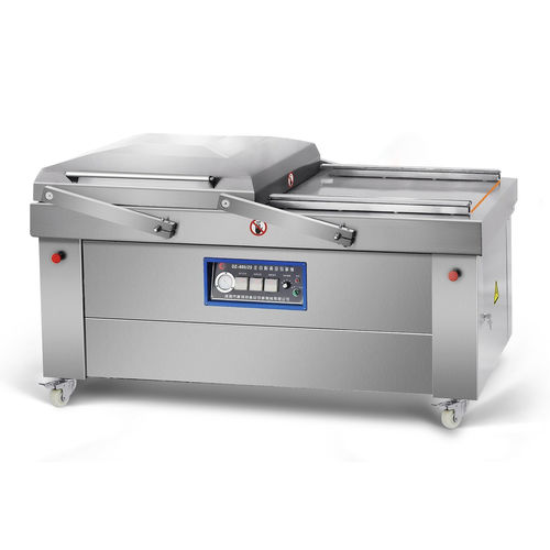 Automatische Verpackungsmaschine - DZ800/2S - Shandong Kangbeite Food Packaging Machinery Co., Ltd. - Vakuum / Doppelkammer / für Lebensmittel