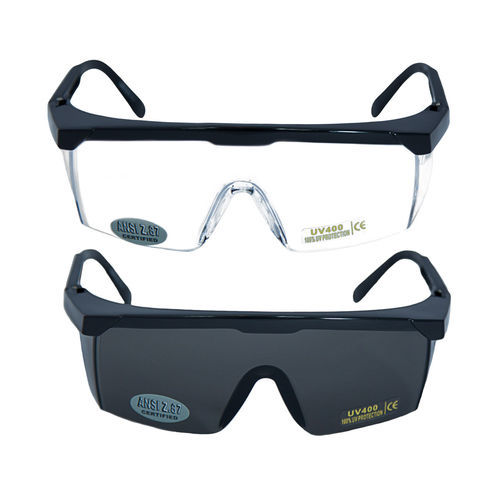 Schutz-Überbrille / UV - WR1011 - Warrior Safety Shoes - Polycarbonat / integrieter Seitenschutz / mit kratzfester Beschichtung