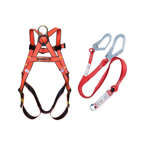 Sicherheits-Auffanggurt - WR1017 - Warrior Safety Shoes - Mit rückwärtigem Befestigungspunkt / EN 361 / EN 358
