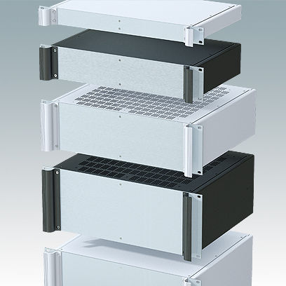 19"-Rack-Gehäuse - Combimet - Metcase - rechteckig / modular / Aluminium