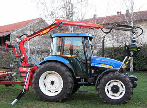 Mobiler Kran - TFC series - TECNOMECCANICA - mit Gelenk / für Forstwirtschaft / für Materialumschlag