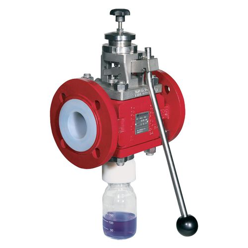 Ventil zur Probenahme - PA series - Richter Chemie Technik - Kugel / manuell / Flansch