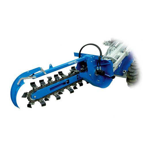 Ketten-Grabenfräse - C89020x - Multione - mit Gummireifen / für Kompaktlader