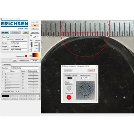 Kunststoff-Dickenmessgerät - WedgeSoft X - ERICHSEN GmbH & Co. KG - Material / Schicht / für Betonkonstruktion