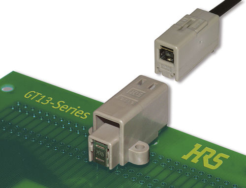 Koaxialer Steckverbinder - GT13 Series - Hirose Electric Europe B.V. - Daten / gerade Ausführung / rechteckig