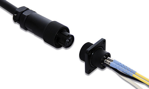 Hybrid-Steckverbinder - MF13S series - Hirose Electric Europe B.V. - LWL / zirkulär / Bajonett