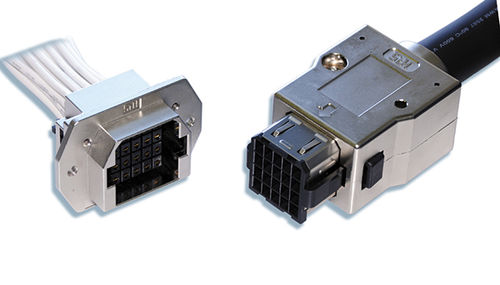 Stromversorgungs-Steckverbinder - PQ-S series - Hirose Electric Europe B.V. - quadratisch / mit Verriegelung / für Batterie